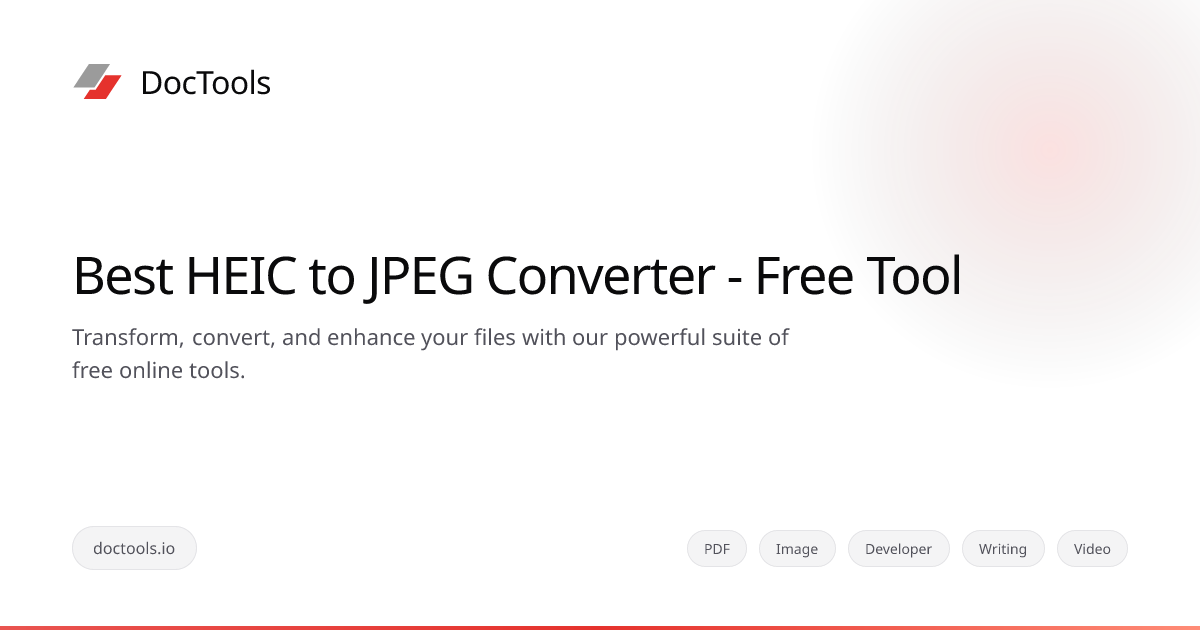 Best HEIC to JPEG Converter - Free Tool